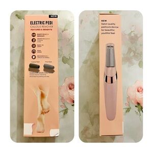 NEW Rechargeable Electric Callus Remover Tool With 2 Heads and Built In Light